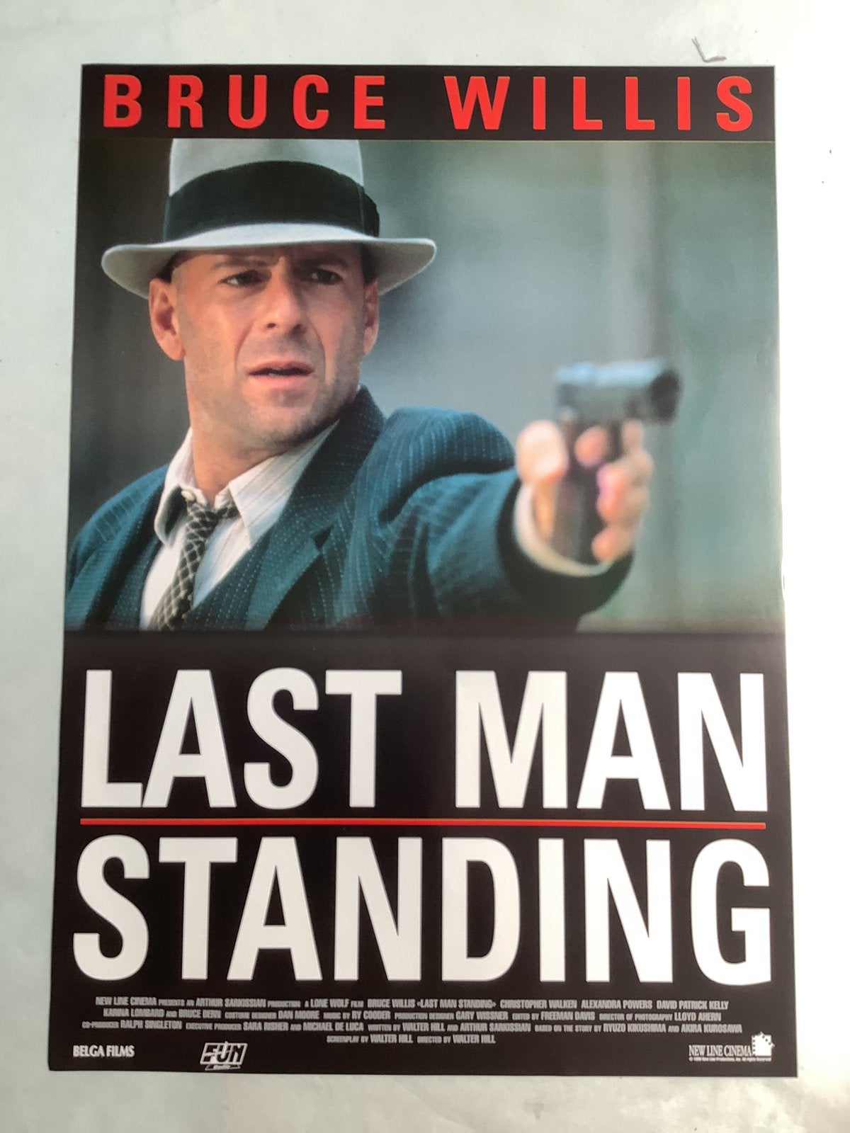 LAST MAN STANDING   filmposter  40-56 cm, Ophalen of Verzenden, Zo goed als nieuw, Deurposter of groter, Film en Tv