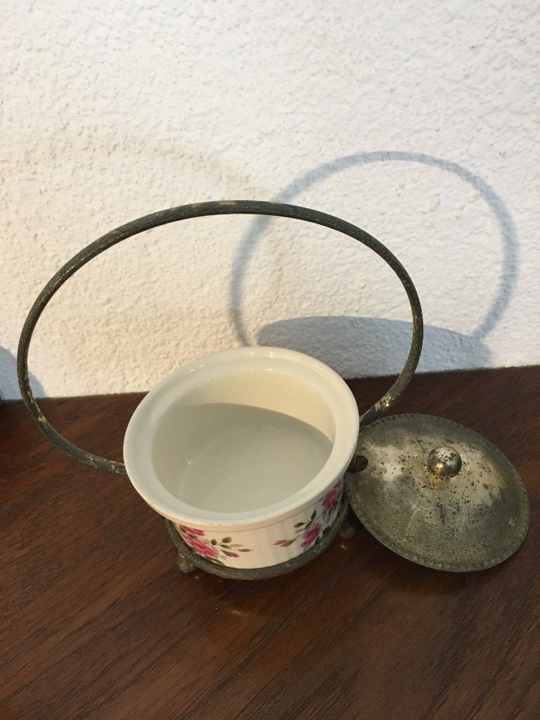 Oud Wedgwood suikerpotje met deksel – Engels brocante juweel, Ophalen of Verzenden