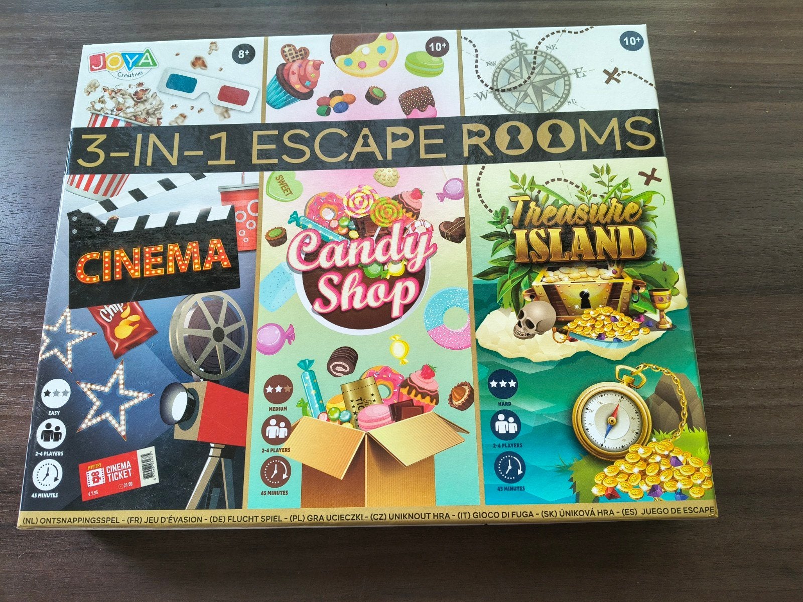 drie escape room spellen, Een of twee spelers, Ophalen of Verzenden, Zo goed als nieuw