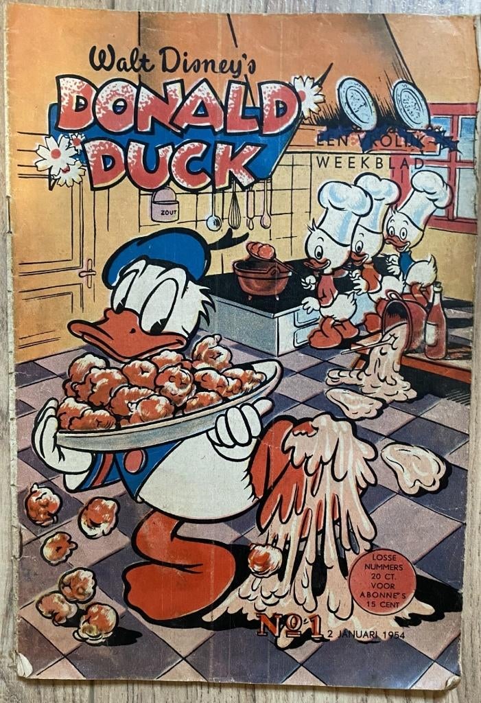 Donald Duck jaargang 1954 origineel, compleet, Boeken, Gelezen, Complete serie of reeks, Ophalen of Verzenden, Disney