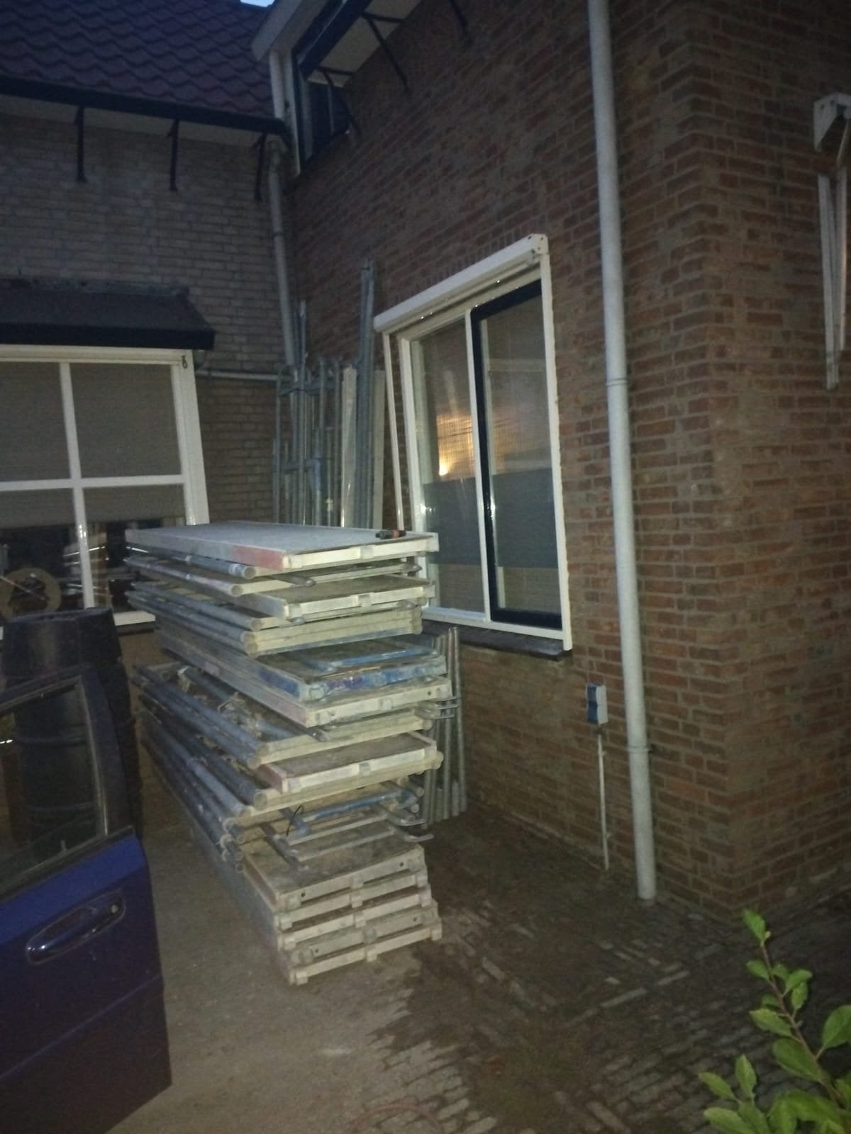 Layher gevelsteiger, Ophalen, Gebruikt, Gevelsteiger, 5 meter of hoger