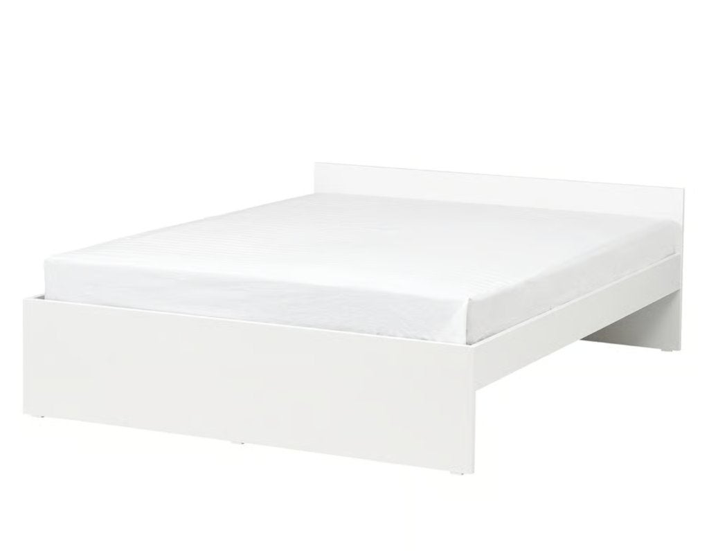 Bed frame – IKEA VIHALS (white/Luröy, 140x200cm), Ophalen, Wit, Tweepersoons, 140 cm