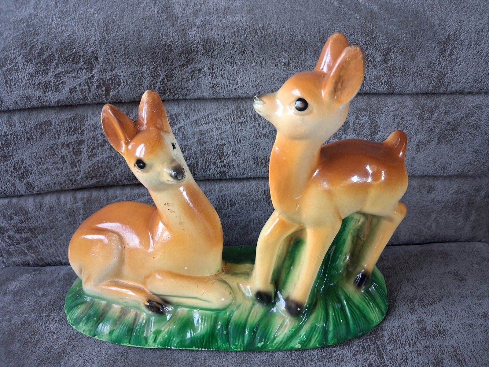 Retro, vintage beeld "2 herten", bambi, Verzamelen, Retro, Huis en Inrichting, Ophalen of Verzenden