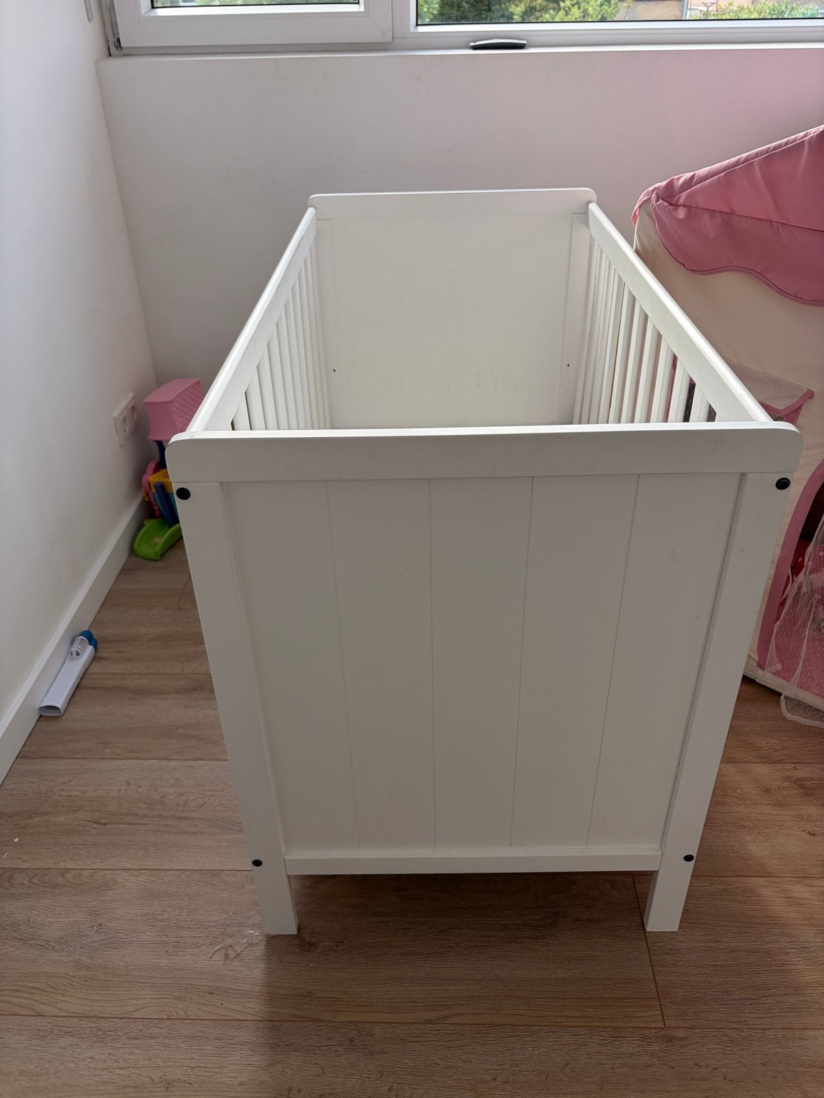 IKEA Ledikant 60x120cm wit inclusief matras, Ophalen, Gebruikt, Wit, 190 cm of minder