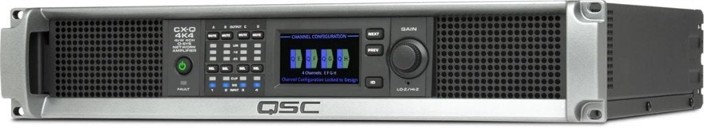 QSC Q-SYS CX-Q4K4 Netwerk Audio DSP Versterker, Overige systemen, Zo goed als nieuw, 120 watt of meer, Ophalen