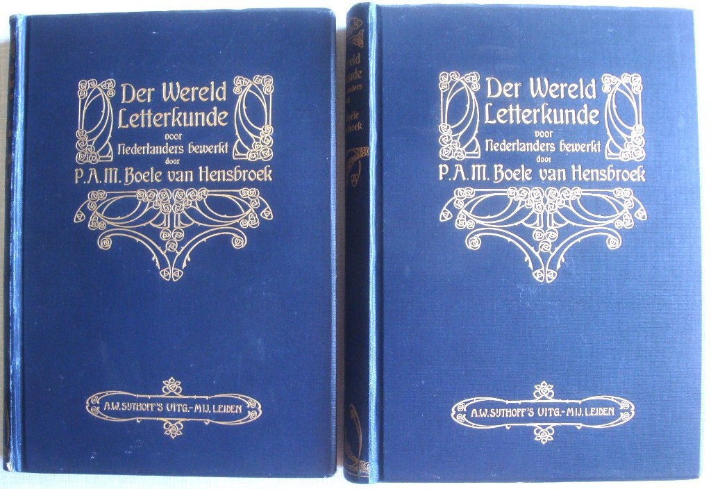 1909 Der Wereld Letterkunde voor Nederlanders bewerkt I & II, Ophalen of Verzenden, P.A.M. Boele van Hensbroek