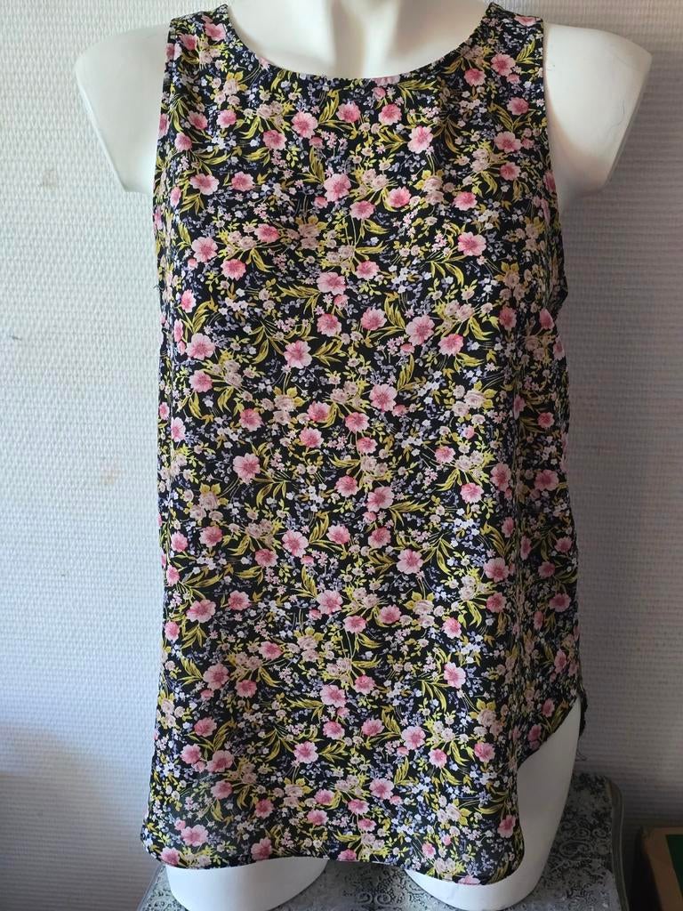 Primark dames bloemenprint top met rits op de rug maat 42, Overige kleuren, Primark, Maat 42/44 (L), Ophalen of Verzenden