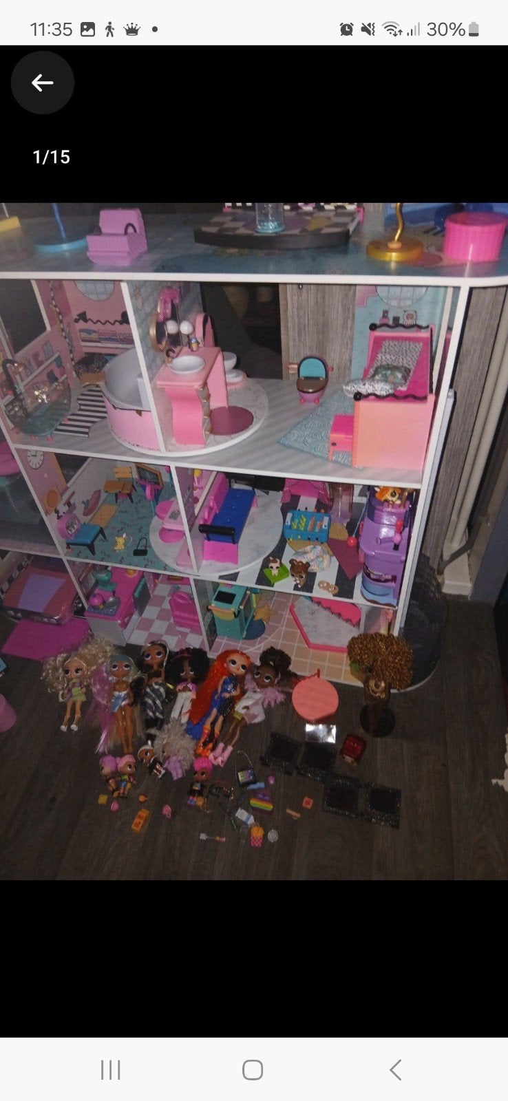 Grote LOL Surprise set: huis, auto, zwembad en poppen, Ophalen