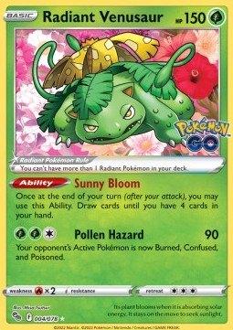 Radiant Venusaur #004 - PGO -Pokémon GO, Verzenden, Zo goed als nieuw