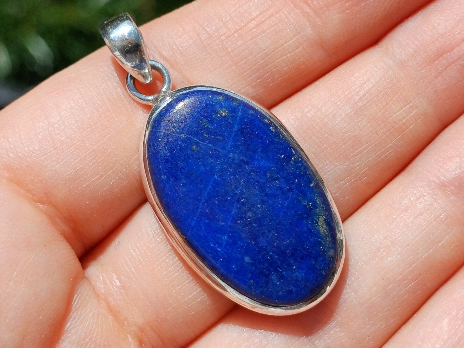 Vanoli 925 zilveren kettinghanger met prachtige lapislazuli, Daiva1973@hotmail.com, Vanoli, Blauw, Amsterdam