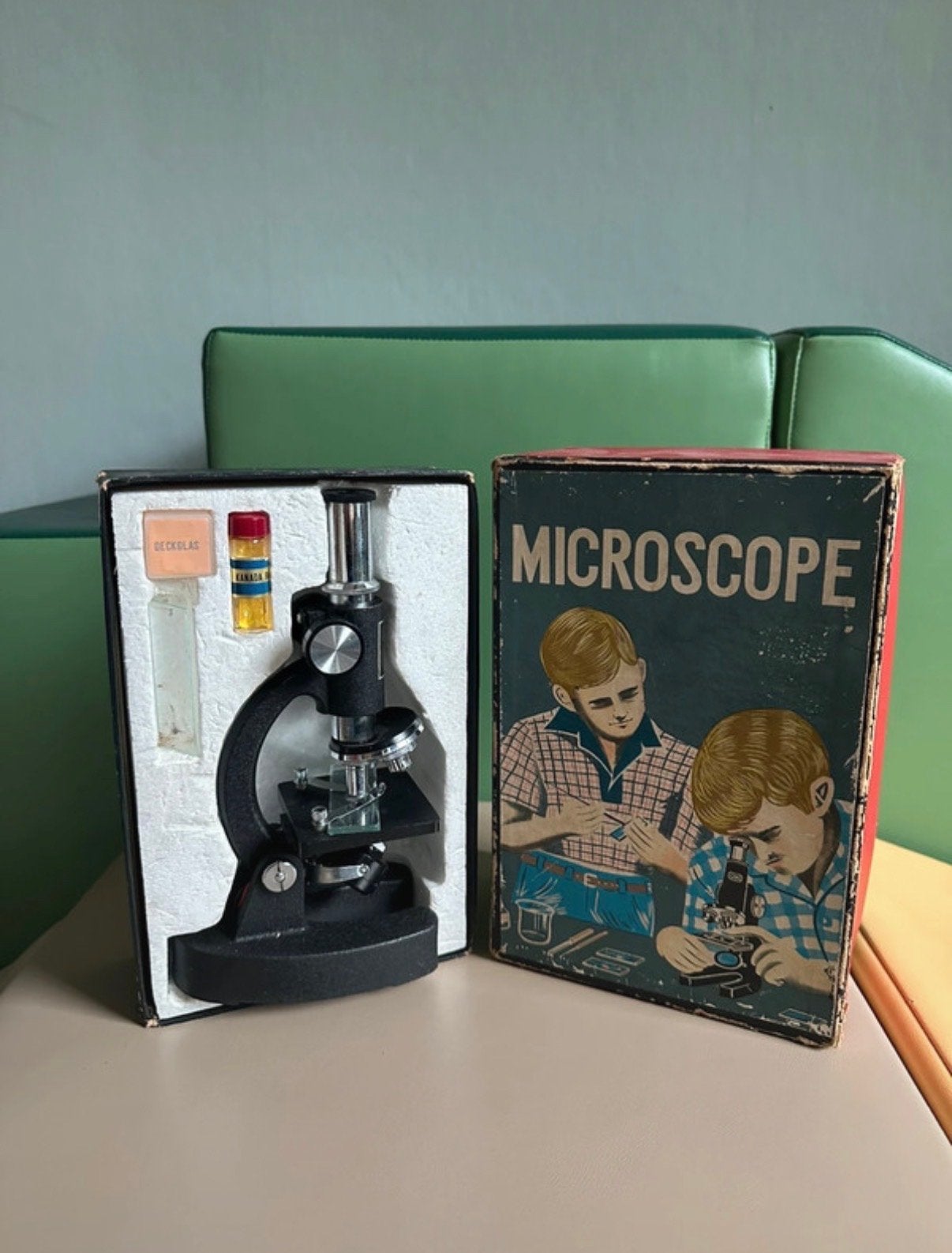 Vintage Brenner Microscoop Jaren '60 - Decoratie Object, Ophalen of Verzenden, Niet werkend, Minder dan 400x, Biologische microscoop