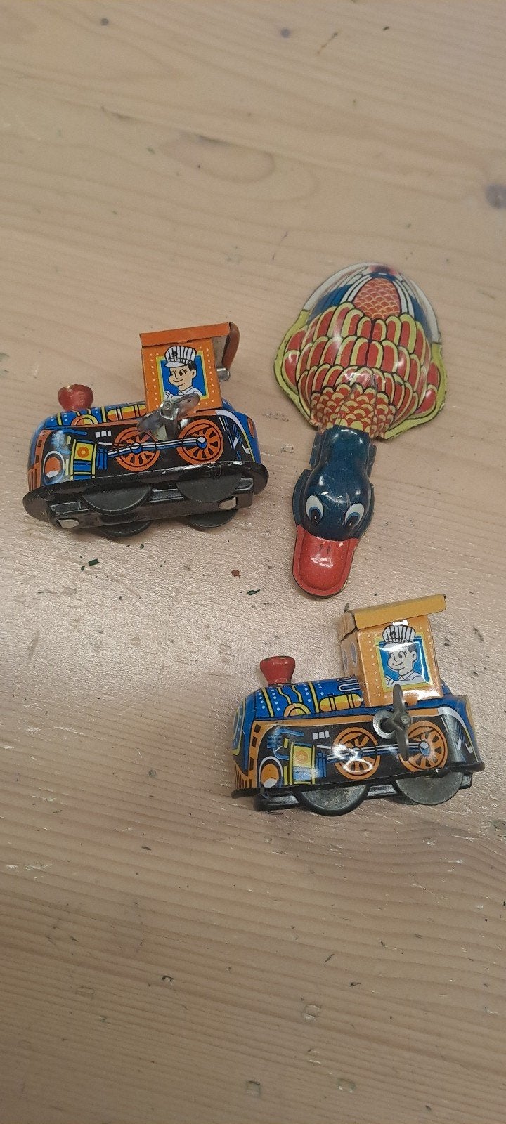 te koop aangeboden 3 x blikspeelgoed, Antiek en Kunst, Antiek | Speelgoed, Ophalen of Verzenden
