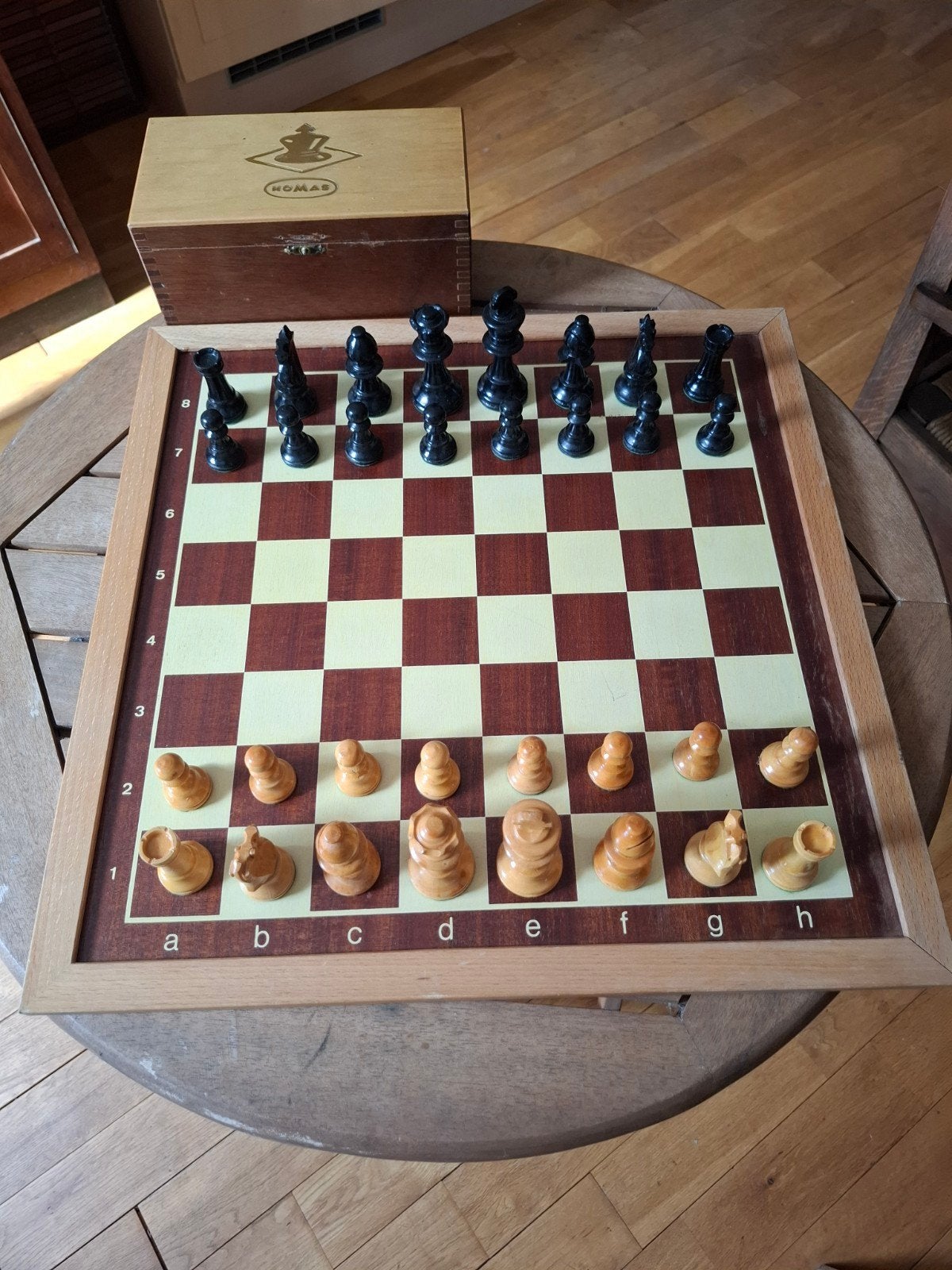 Schaakspel, Homas ,king 8cm, Hobby en Vrije tijd, Ophalen of Verzenden
