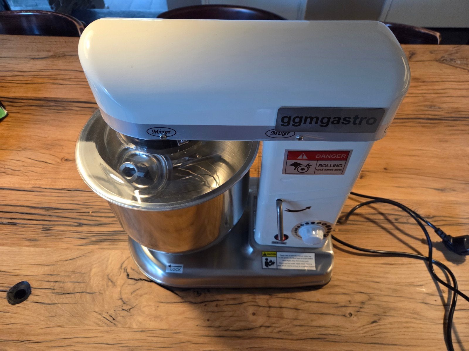 GGMgastro Planeetmenger 7L - Krachtige Keukenhulp, Witgoed en Apparatuur, Ophalen, 4 liter of meer, 3 snelheden of meer, Zo goed als nieuw