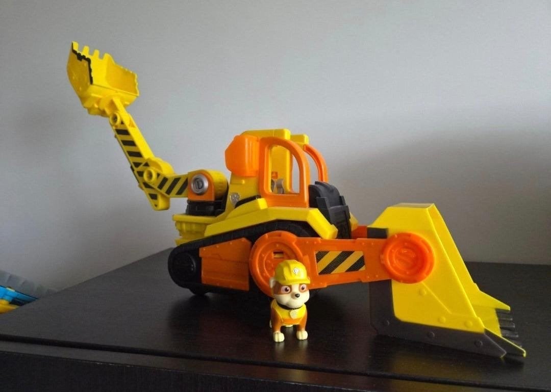 Paw Patrol Rubble's Bulldozer met figuur, Ophalen of Verzenden, Zo goed als nieuw