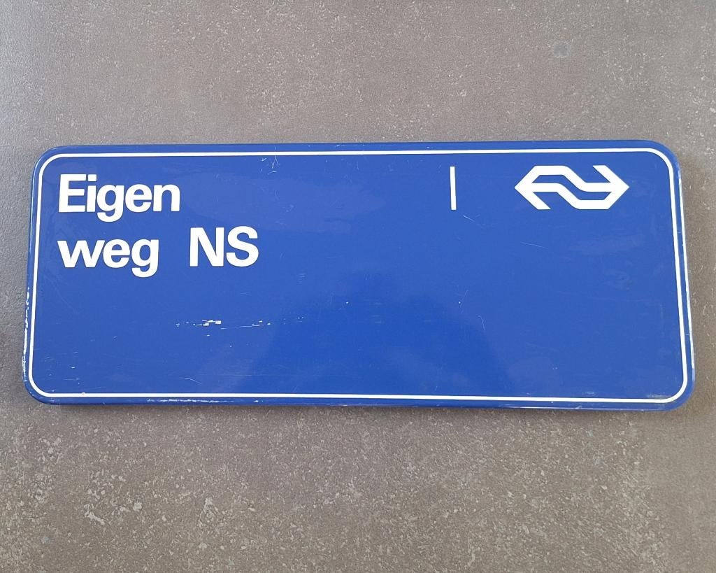 Bord Eigen weg NS, Ophalen of Verzenden, Gebruikt, Trein, Overige typen