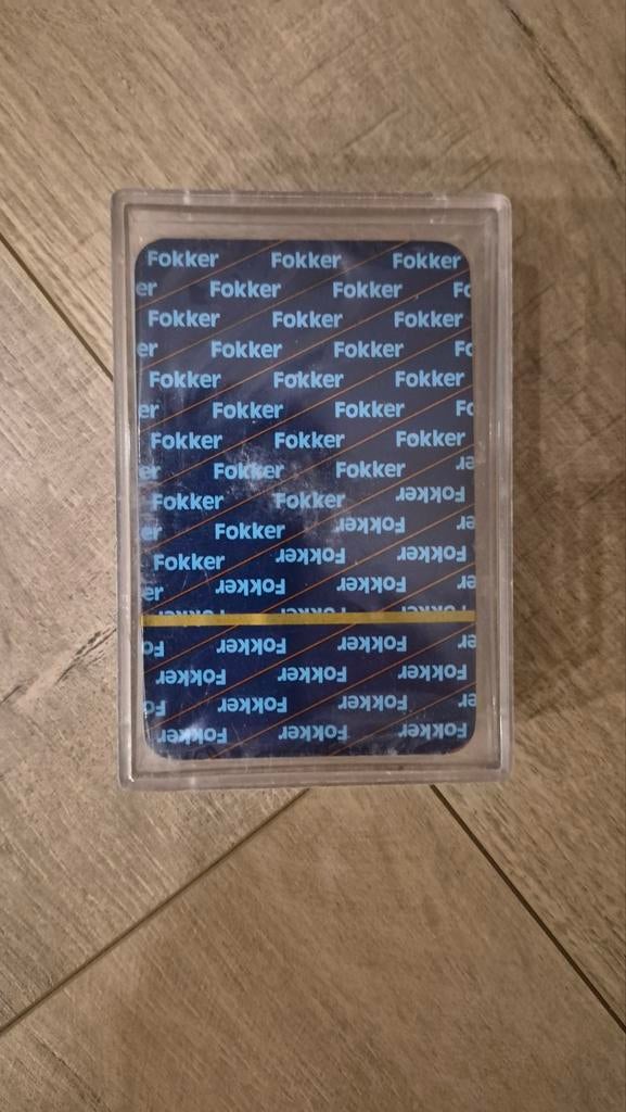 Fokker speelkaarten in originele verpakking, Verzamelen, Verzenden, Nieuw, Overige typen