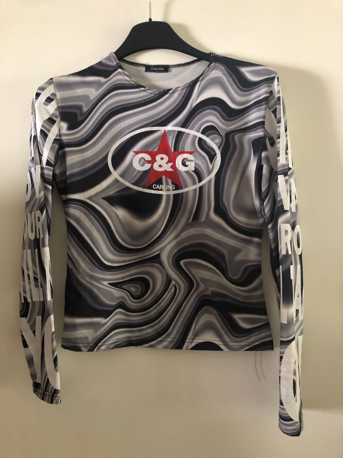 Garling stretchstof sportief truitje L motorsport/fiets, Kleding | Dames, T-shirts, Meerkleurig, Maat 42/44 (L), Ophalen of Verzenden