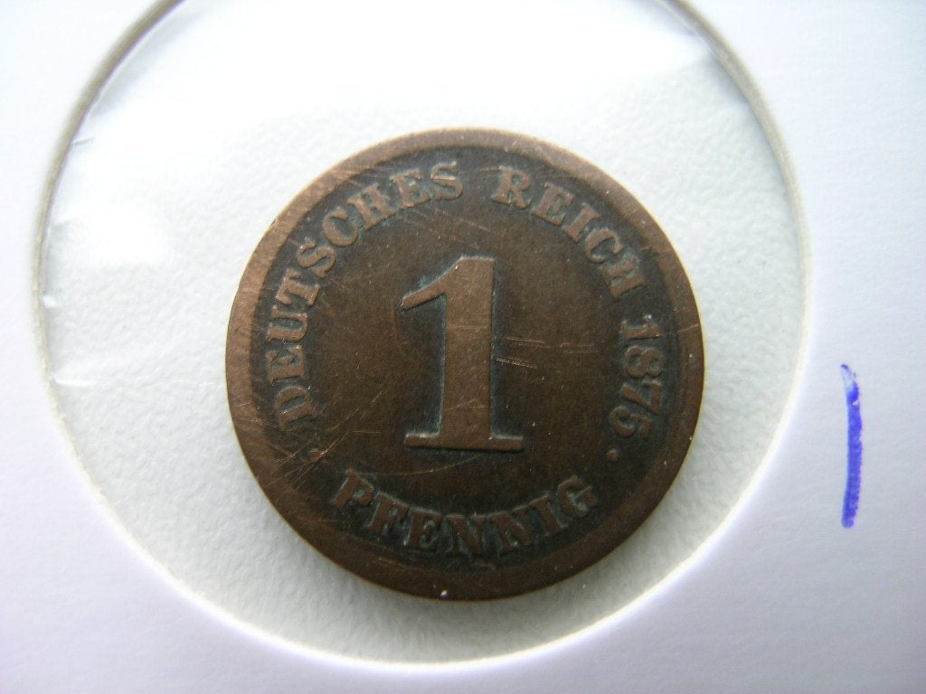 Pfennig 1875 E Duitsland, Ophalen of Verzenden, Duitsland, Losse munt