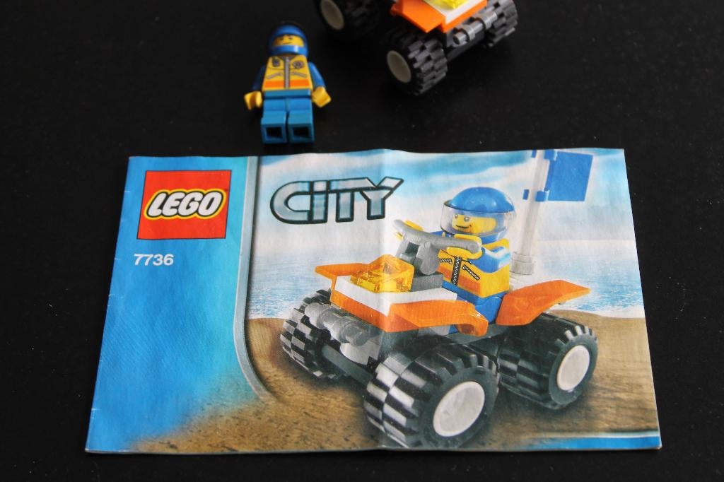 lego city coastguard quad 7736, Compleet, City, Lego, Ophalen of Verzenden
