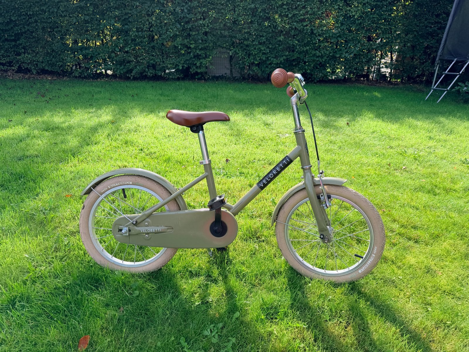 Veloretti Kinderfiets 16 inch - Groen, Ophalen, Gebruikt, Terugtraprem, 16 tot 20 inch