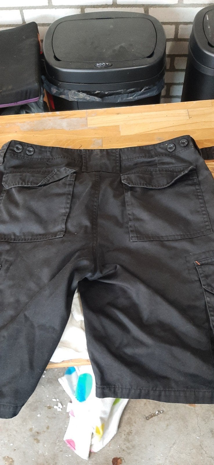 Heren  korte broek  ,werkbroek, Maat 48/50 (M), Zwart, Ophalen of Verzenden, Herock