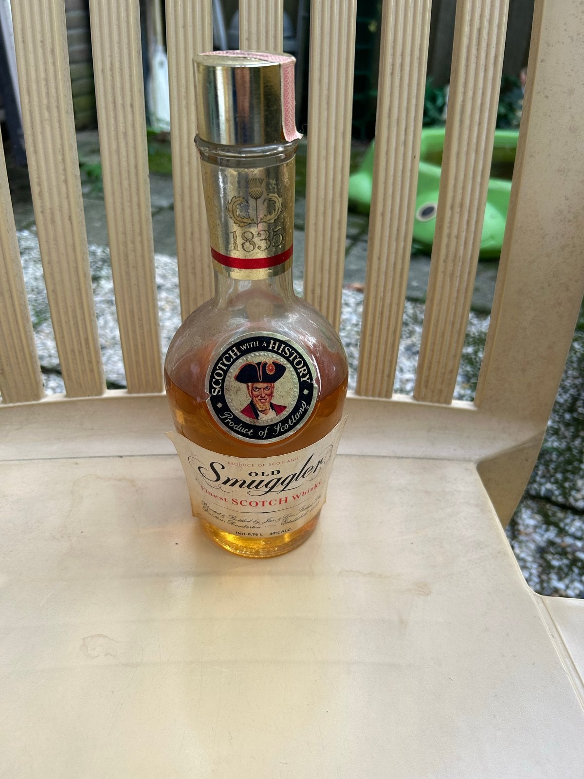 Old Smuggler Finest Scotch Whisky - Vintage Fles, Verzamelen, Ophalen, Gebruikt, Overige gebieden, Overige typen