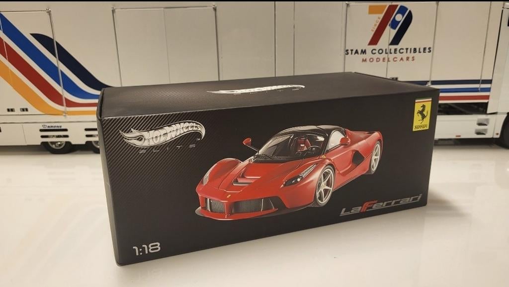 Hotwheels Elite Ferrari LaFerrari Red, Auto, Ophalen of Verzenden, Zo goed als nieuw, Hot Wheels