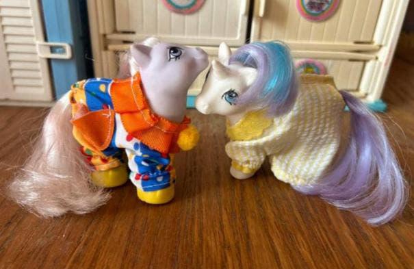 My Little Pony G1 Clown & Bathrobe 1986 - incompleet, Ophalen of Verzenden, Gebruikt