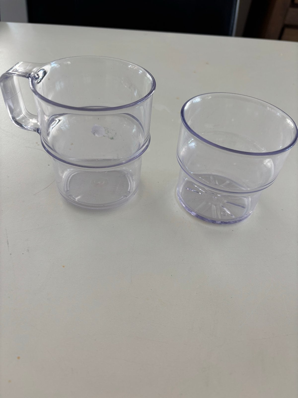 Vintage Mepal Transparant Campingservies - Bekers, Ophalen of Verzenden, Gebruikt