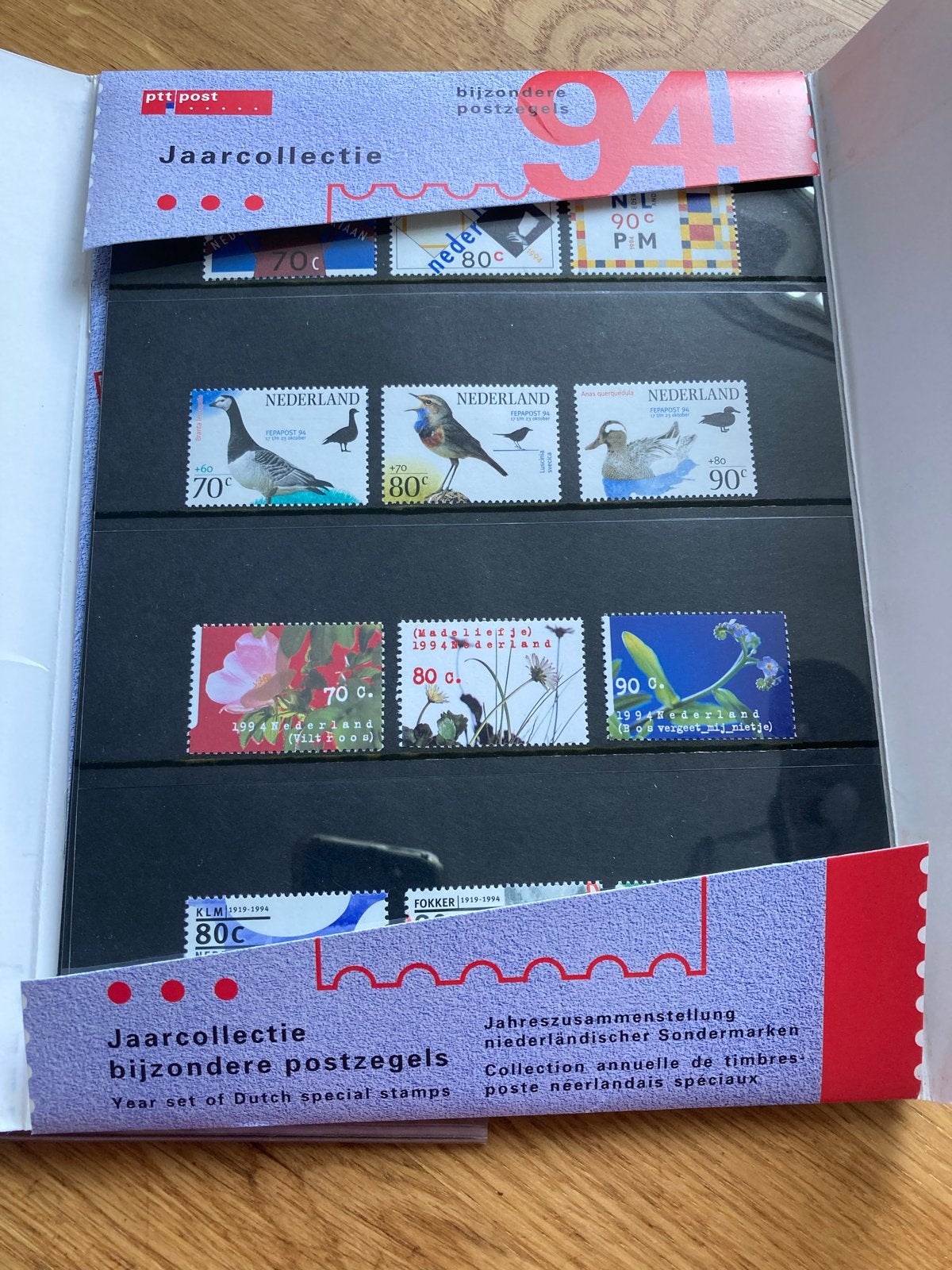 PTT Post Jaarcollectie Bijzondere Postzegels 1994, Ophalen of Verzenden, Na 1940, Postfris