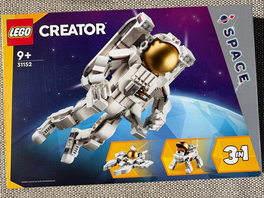 LEGO Creator 3-in-1 Ruimte Astronaut (31152) Nieuw, Lego, Denemarken, Nieuw, Ophalen of Verzenden