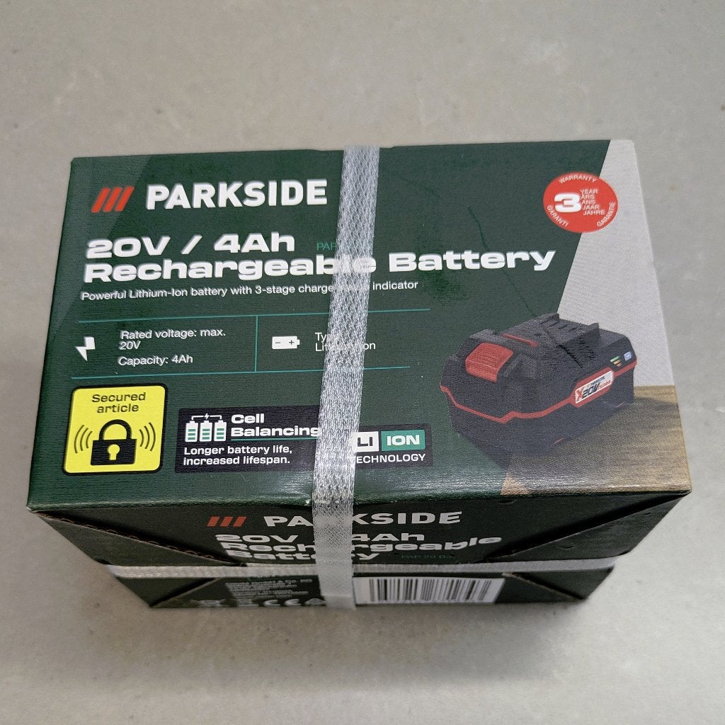 Parkside 20V/4Ah accu X20V, Variabele snelheid, Nieuw, Ophalen of Verzenden, Boor- en Schroefmachine