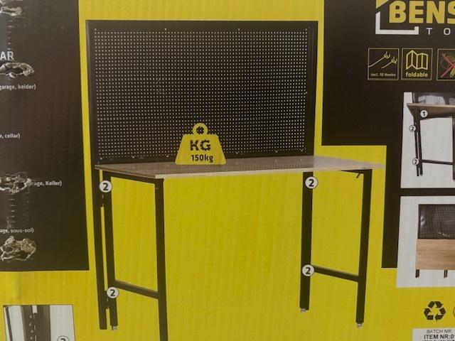 Werkbank inklapbaar 146x122x54cm., Ophalen, Eddiys, Espel, Nieuw