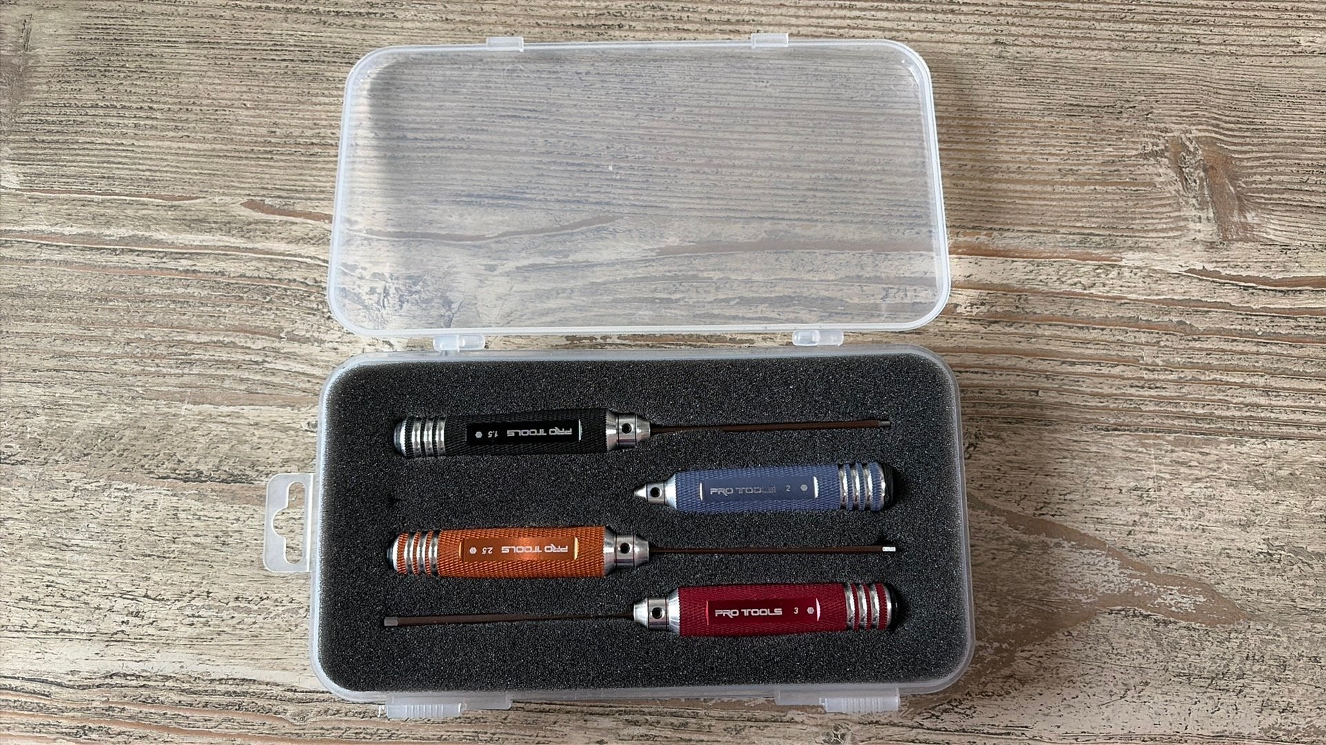 Pro Tools inbusset 1,5/2/2,5/3 mm, Ophalen of Verzenden, Zo goed als nieuw, Overige schalen