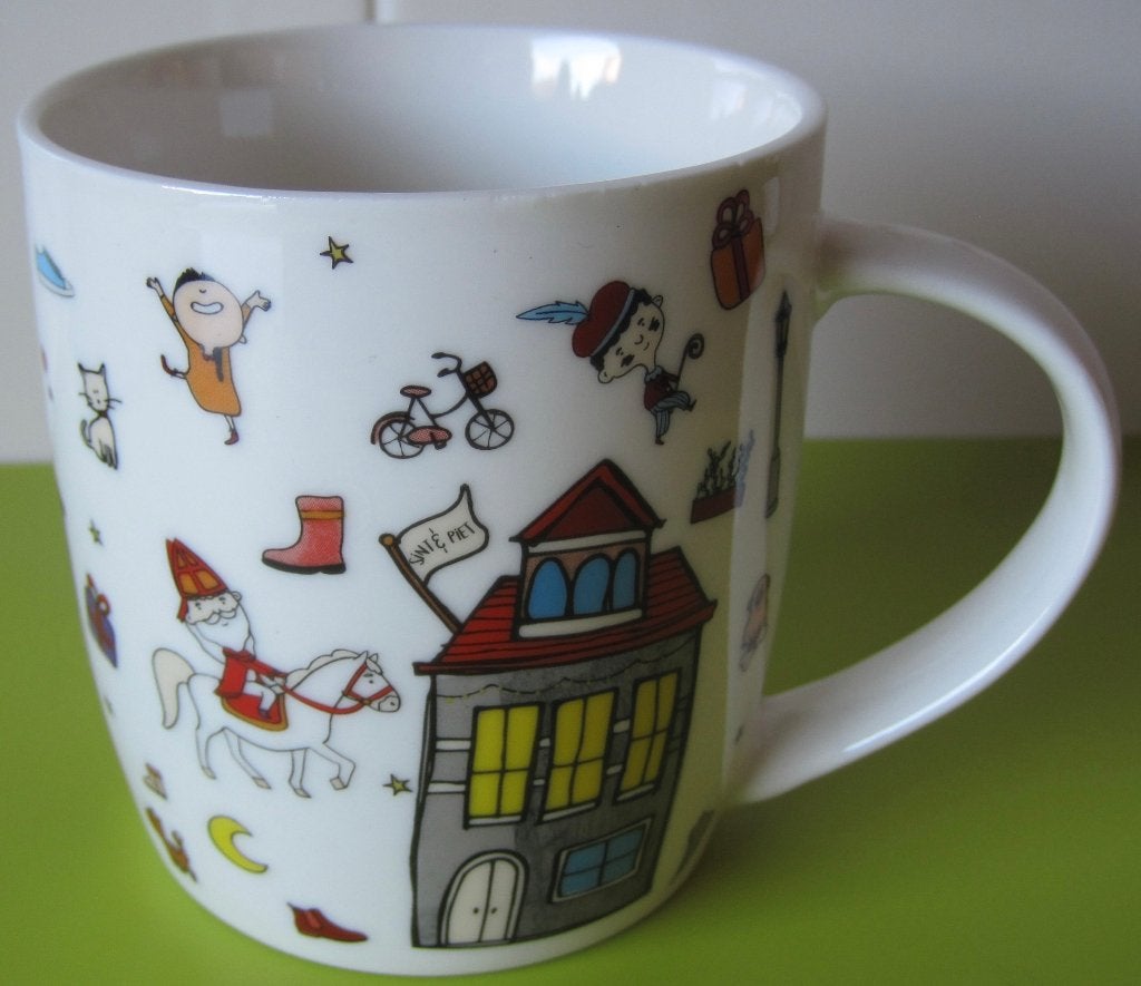 een Sinterklaas beker met roetveeg Pietjes, Diversen, Sinterklaas, Ophalen of Verzenden, Zo goed als nieuw