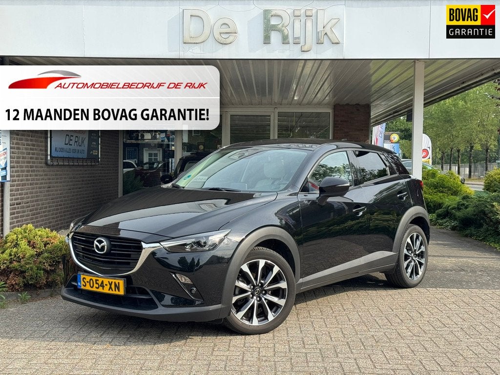 Mazda CX-3 2.0 SkyActiv-G 121 Luxury | Leder Pakket, Carplay, Auto's, Mazda, 1998 cc, Gebruikt, Euro 6, Zwart