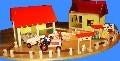 boerderboerderij+schuur,dieren,put,hek, Kinderen en Baby's, Speelgoed | Houten speelgoed, Ophalen of Verzenden