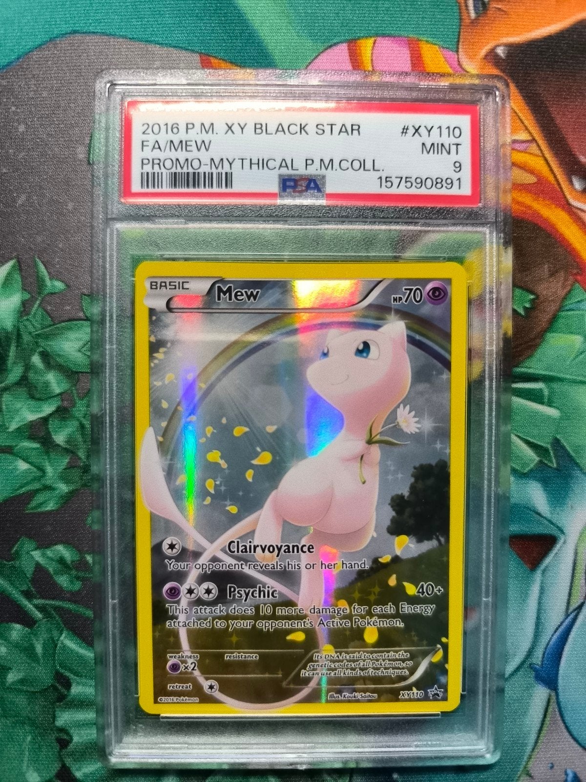 Mew XY Black Star Promo #110 PSA 9, Ophalen of Verzenden, Nieuw, Losse kaart, Foil