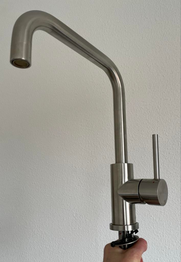 Lanesto Quadrato RVS eenhendel mengkraan * keuken kraan, Minder dan 50 cm, Gebruikt, Ophalen of Verzenden, Minder dan 25 cm