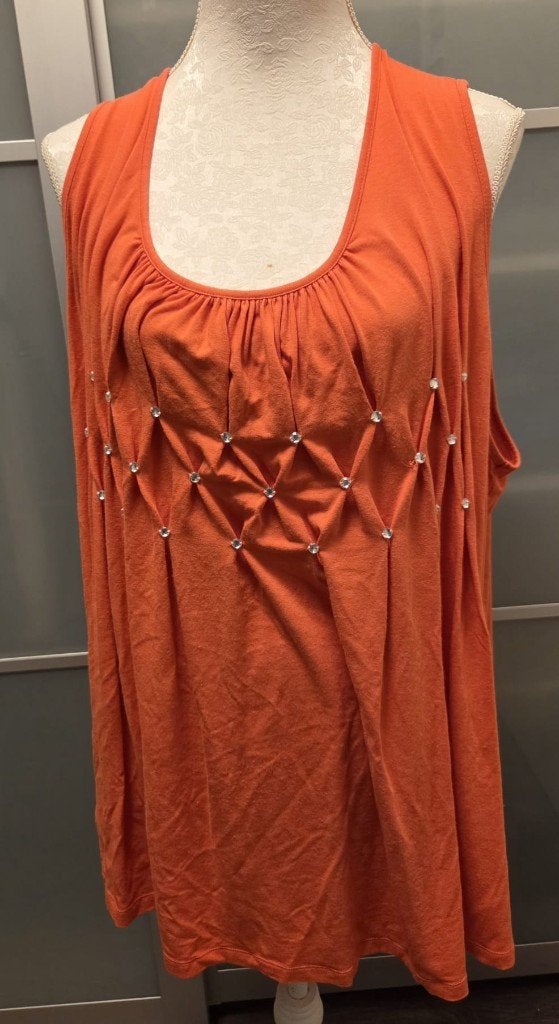 Roze shirt zonder mouwen maat 56/58, Bonprix, Roze, Gedragen, Shirt of Top