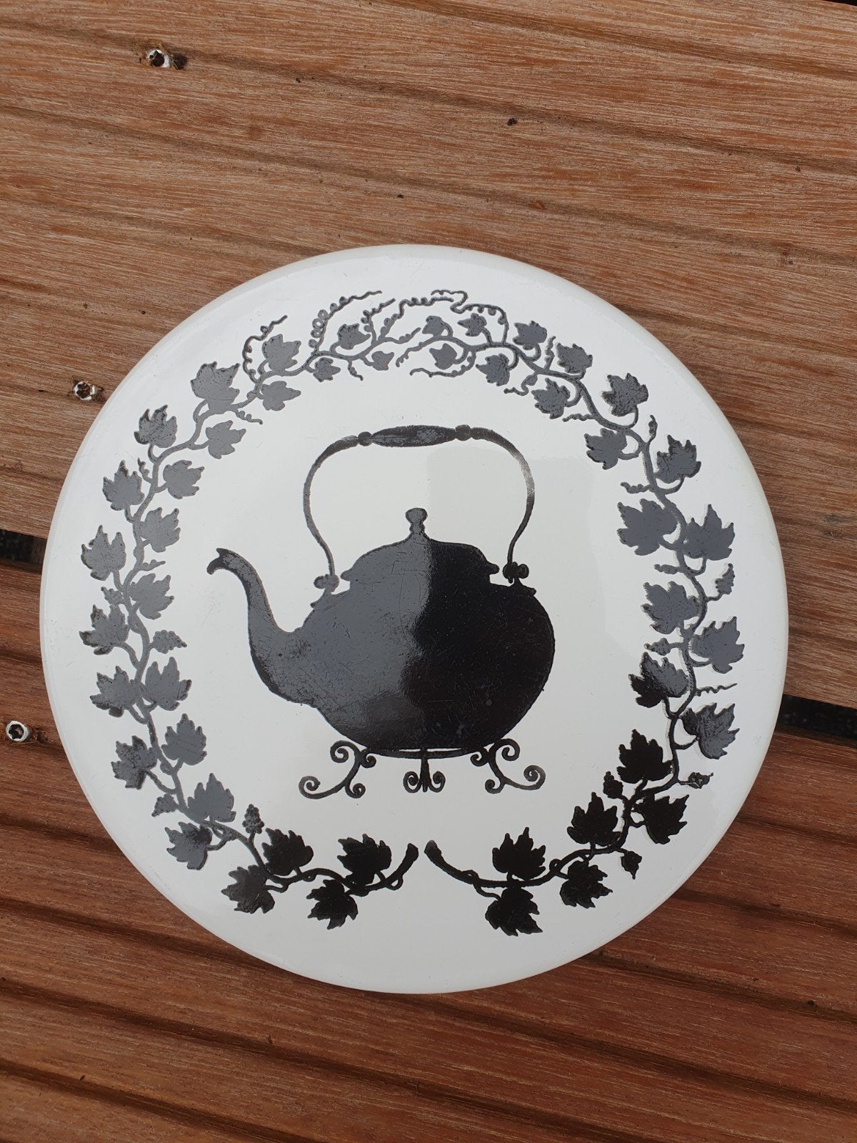 Regina Gouda: Vintage onderzetter Ketel, Ophalen of Verzenden