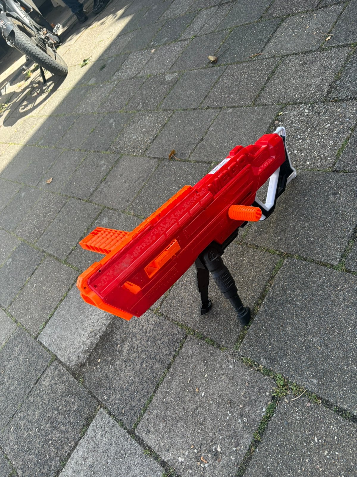 Mega nerf rood, Kinderen en Baby's, Speelgoed | Buiten | Actiespeelgoed, Ophalen, Zo goed als nieuw