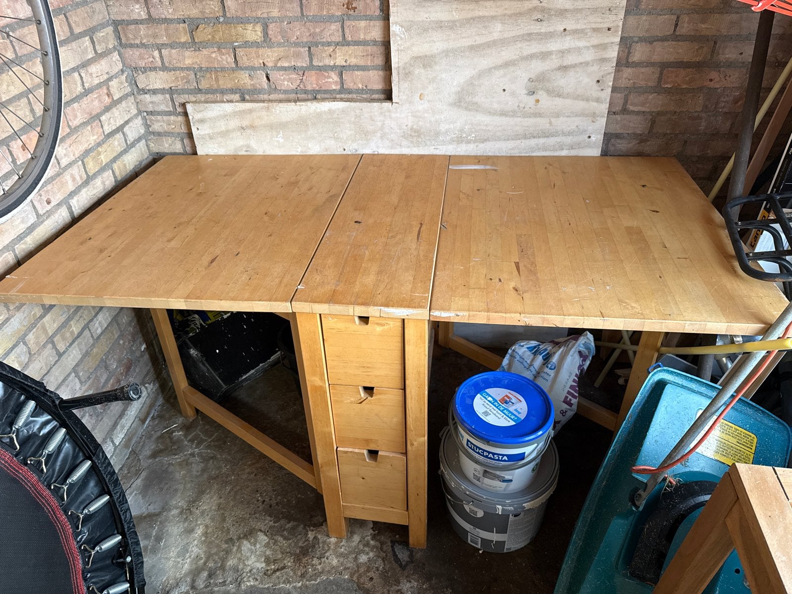 Ikea Norden klaptafel - gratis af te halen, Huis en Inrichting, Tafels | Eettafels, Ophalen, Gebruikt, 50 tot 100 cm, 150 tot 200 cm