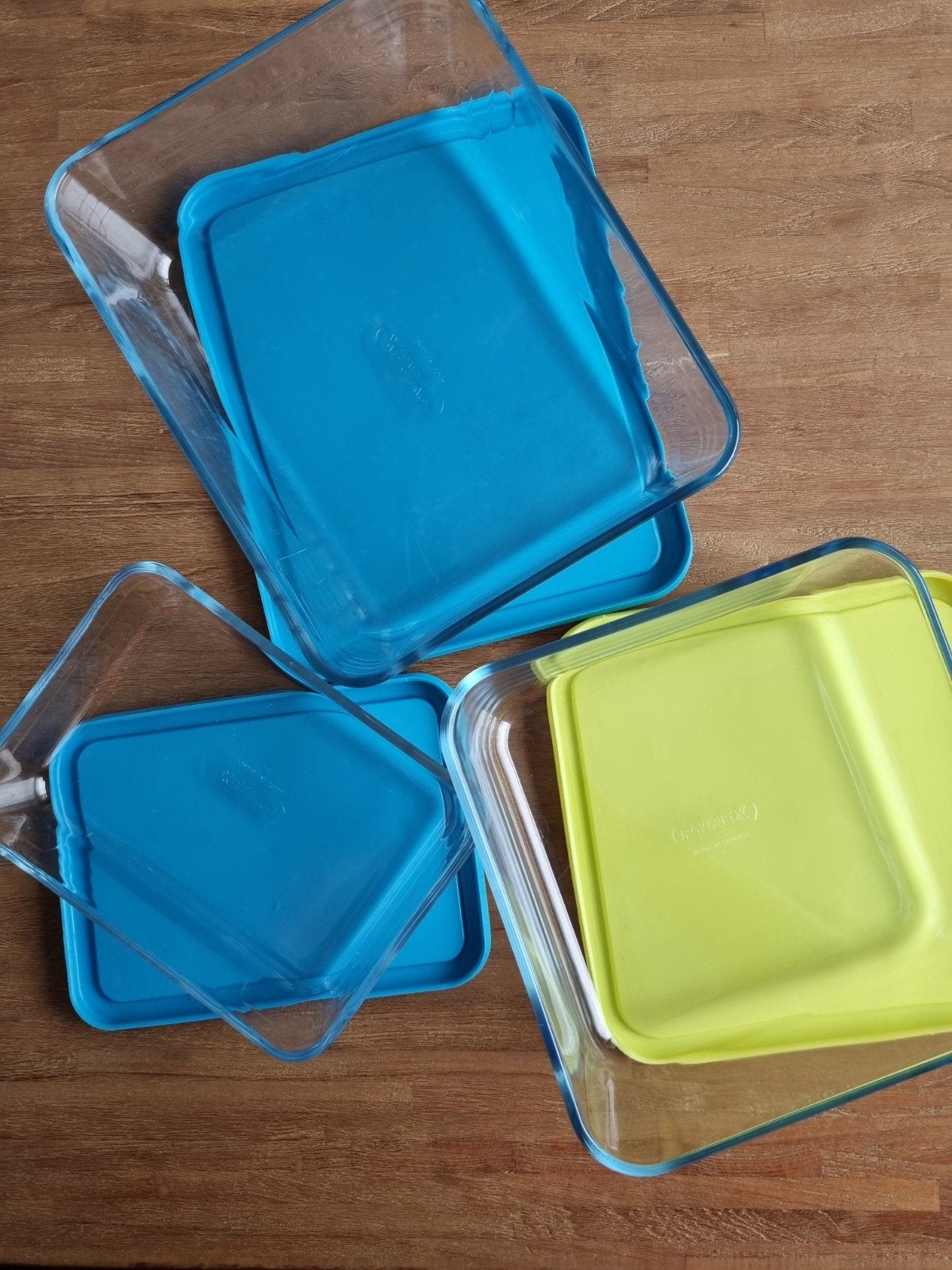 Set van 3 Pyrex ovenschalen met deksel, Overige typen, Ophalen, Nieuw, Glas