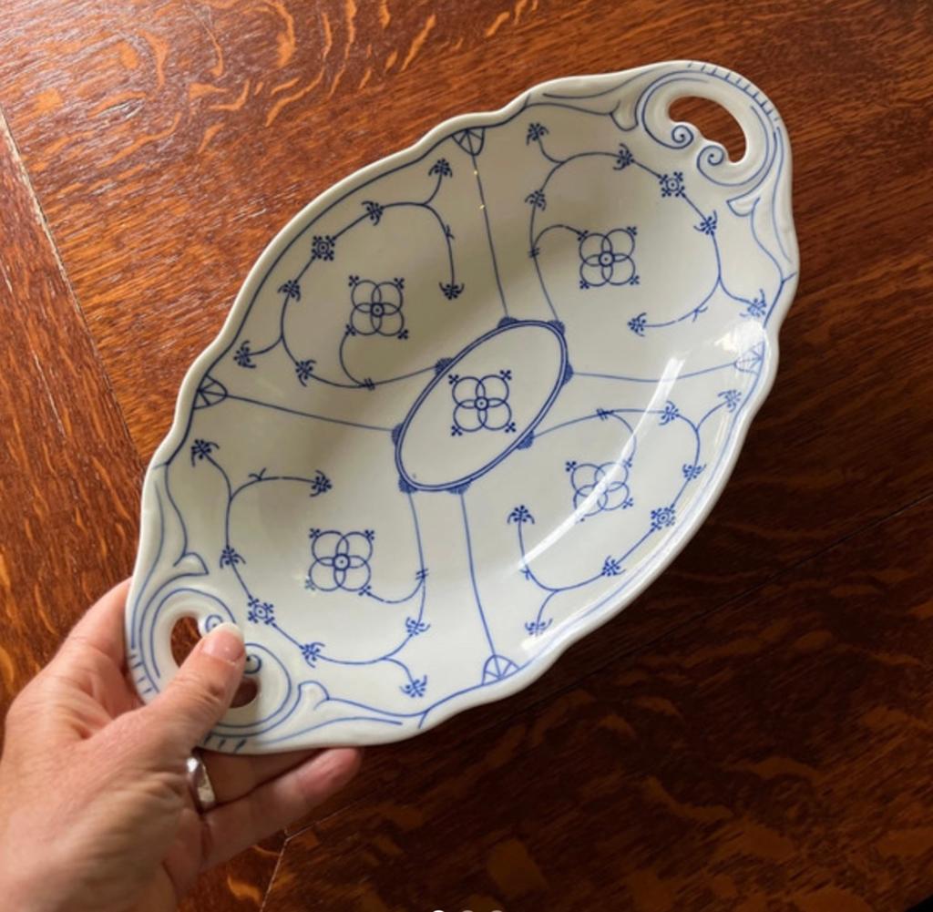 Bavaria blauw wit serveerschaal retro, Antiek en Kunst, Antiek | Schalen, Ophalen of Verzenden