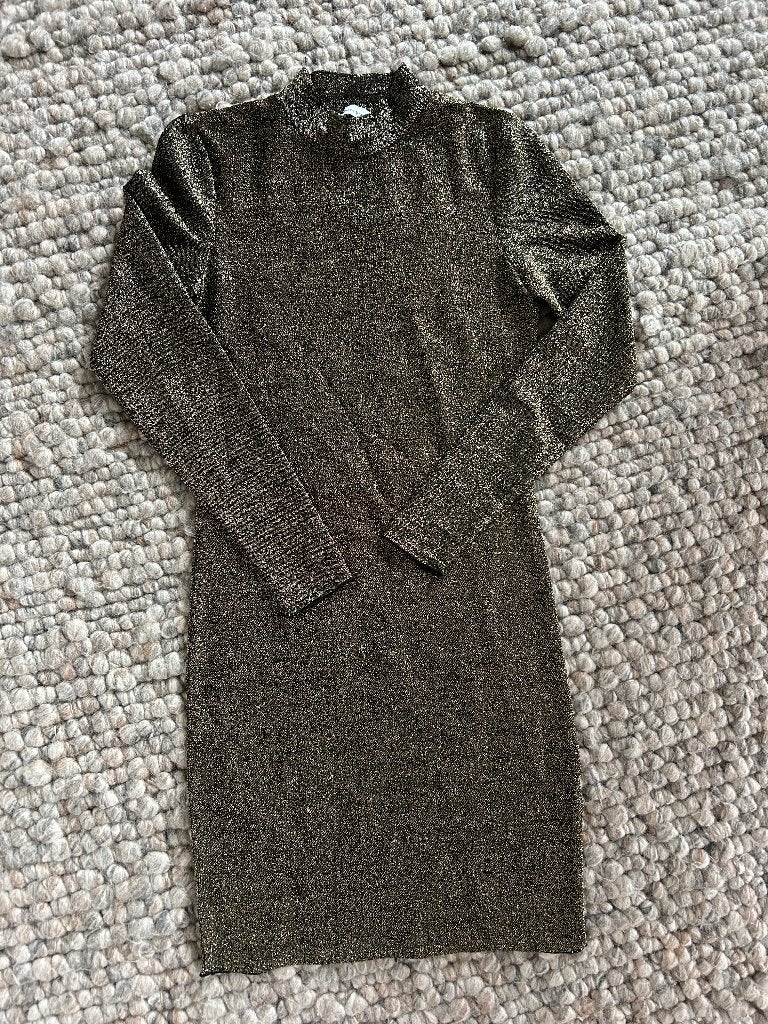 Bodycon dress Samsøe Samsøe goud in maat XS, Ophalen of Verzenden, Zo goed als nieuw, Samsoe Samsoe, Maat 34 (XS) of kleiner