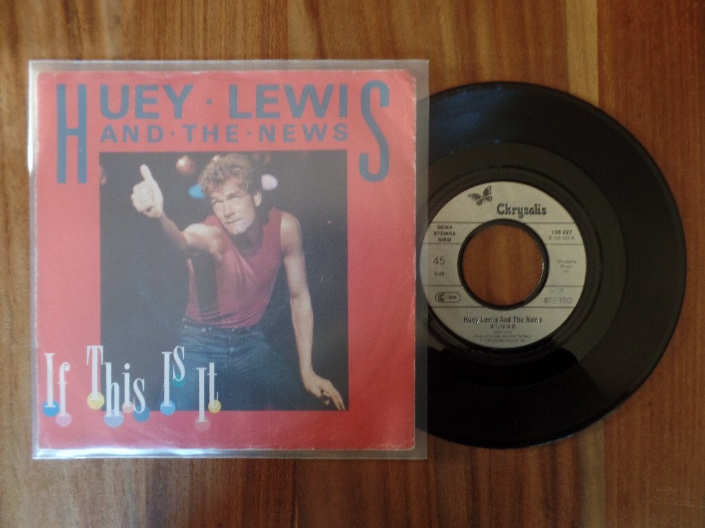 single Huey Lewis & The News - If This Is It, Cd's en Dvd's, Ophalen of Verzenden, Gebruikt, 7 inch, Pop