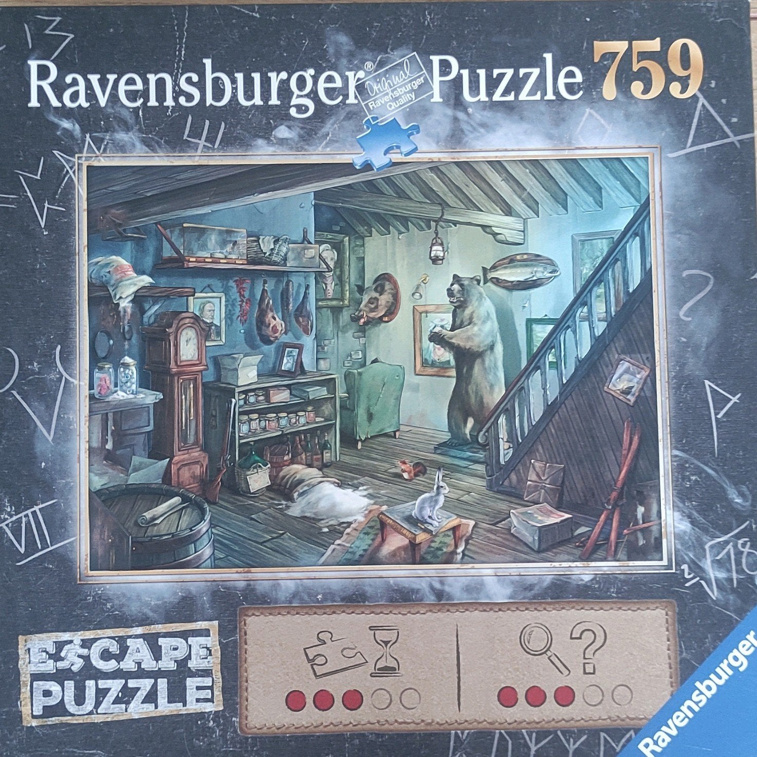 Ravensburger Escape Puzzel - Griezelkelder (Ruilen of kopen), Hobby en Vrije tijd, Ophalen of Verzenden, 500 t/m 1500 stukjes