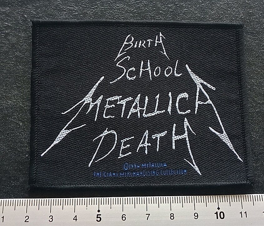 Metallica zeer zeldzame 1994 vintage Birth School patch 164, Verzenden, Nieuw, Kleding